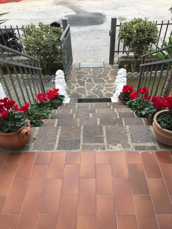 A garden outside La Casa di Isabella Loreto