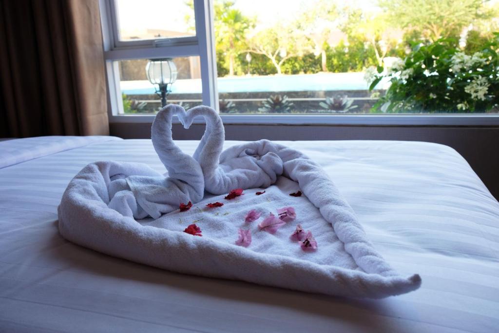 Postel nebo postele na pokoji v ubytování Mexolie Hotel