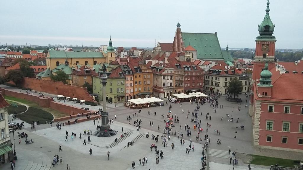 Výhľad na mesto Varšava alebo výhľad na mesto priamo z apartmánu
