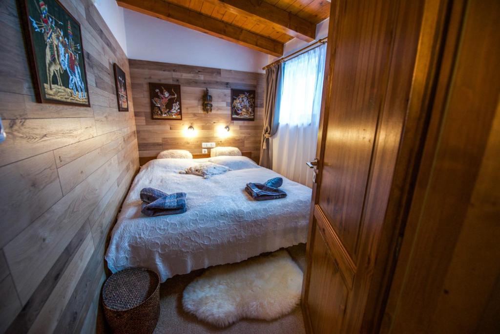 Posteľ alebo postele v izbe v ubytovaní Moroder Haus