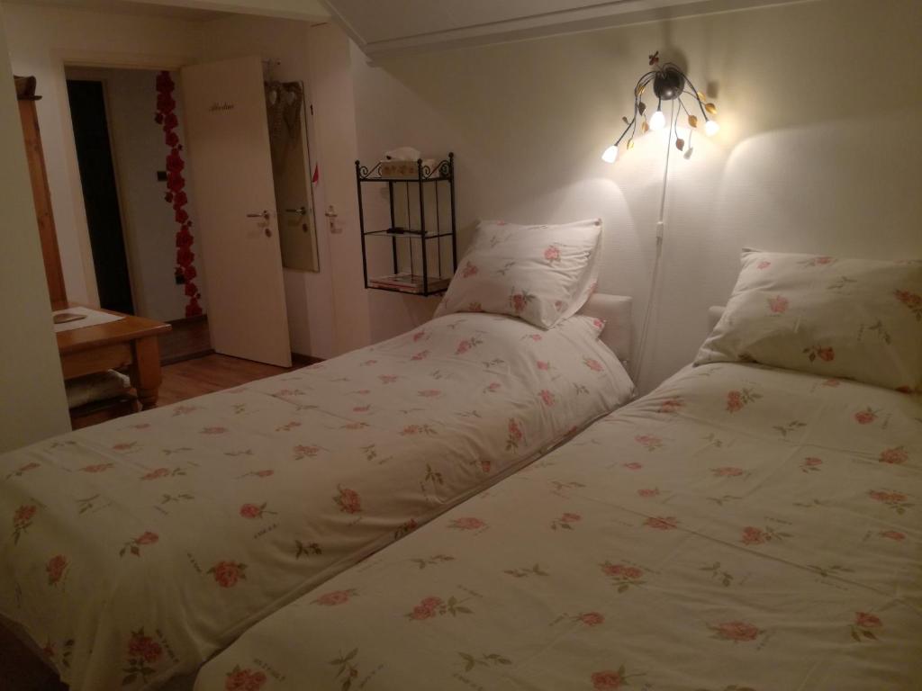 Postel nebo postele na pokoji v ubytování La Rose