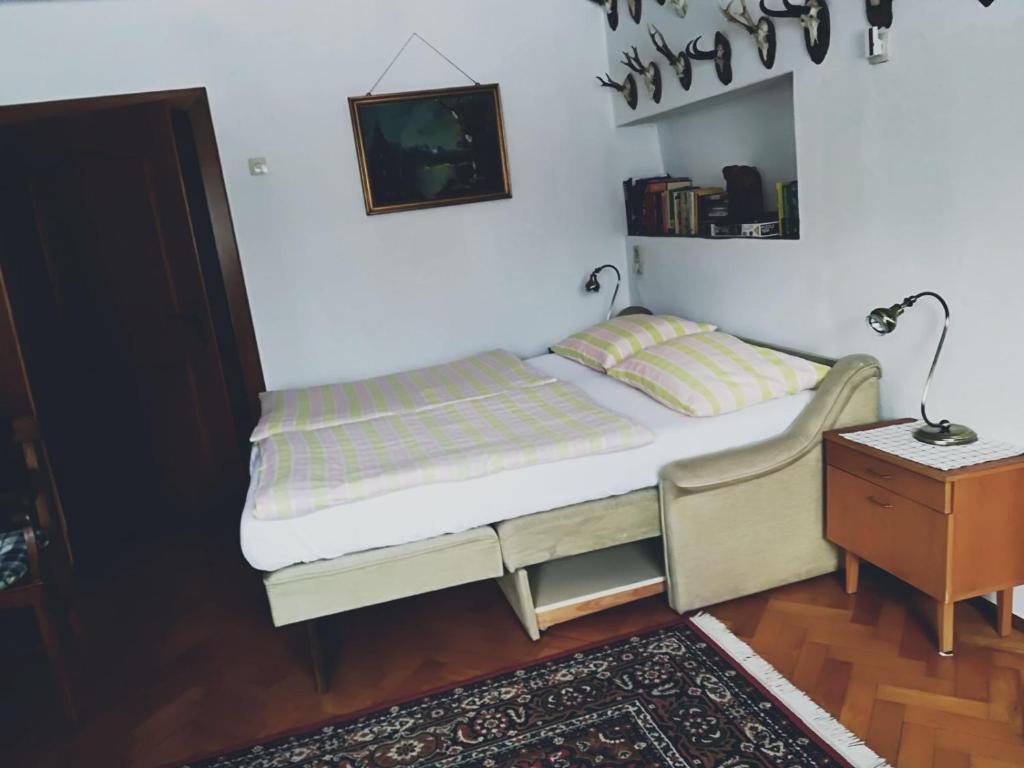 Postel nebo postele na pokoji v ubytování Haus Berchtold