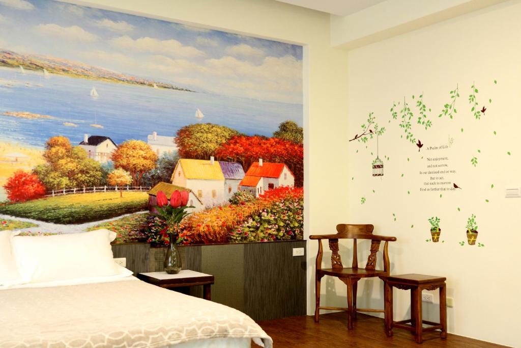 Postel nebo postele na pokoji v ubytování Outingfun Bed and Breakfast
