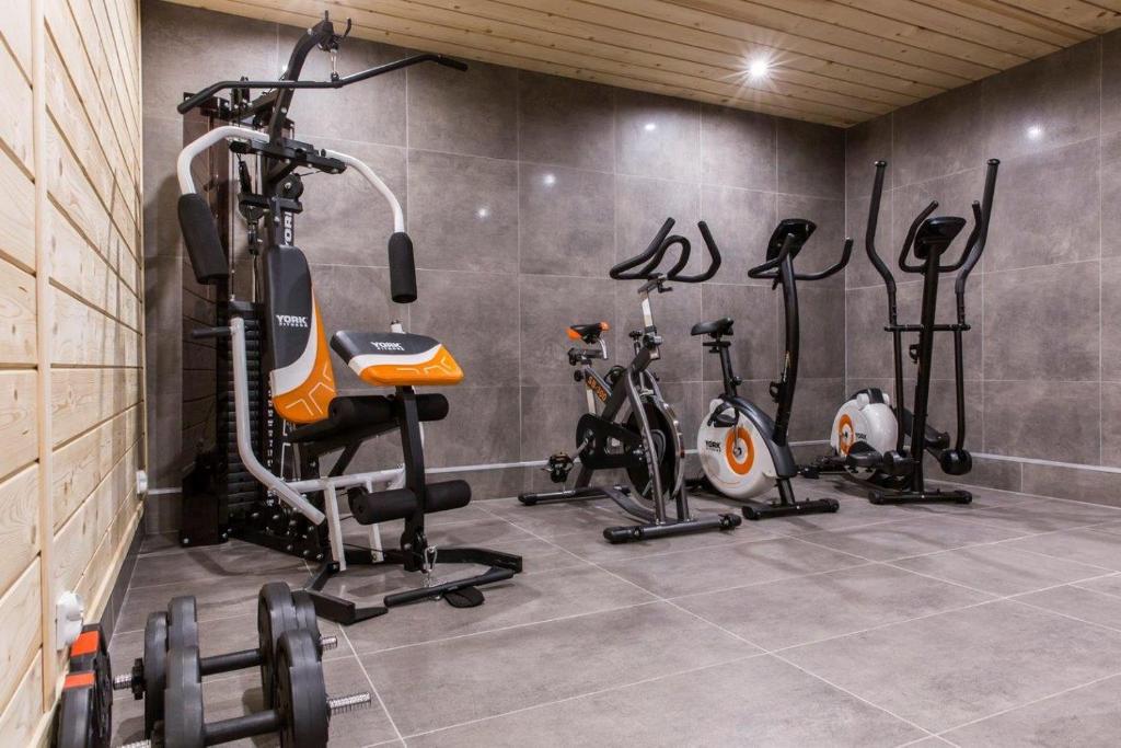Posilňovňa alebo fitness centrum v ubytovaní Apartament Tatrzanski Raj