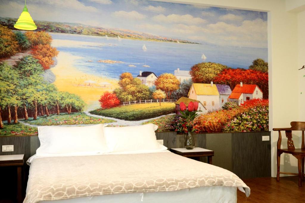 Postel nebo postele na pokoji v ubytování Outingfun Bed and Breakfast