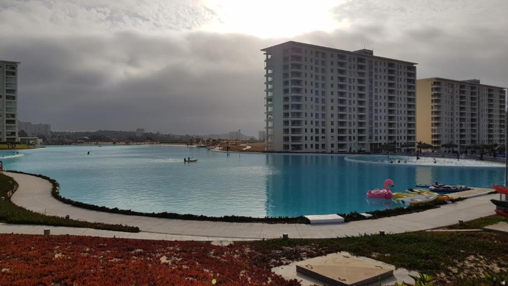 Bazén v ubytování Laguna Bahía, Algarrobo nebo v jeho okolí