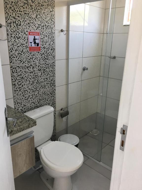 Koupelna v ubytování Residencial Neto