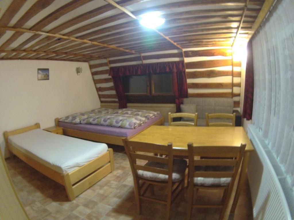 Postel nebo postele na pokoji v ubytování Ubytování U Vořechovských