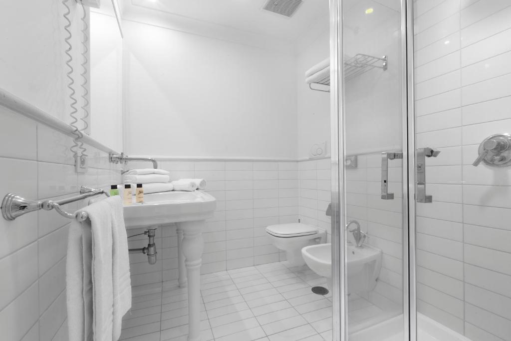 Koupelna v ubytování Hotel Bougainville