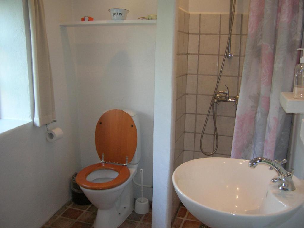 Koupelna v ubytování Vranum Guesthouse