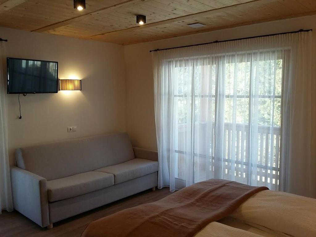 Televízia a/alebo spoločenská miestnosť v ubytovaní chalet soredl