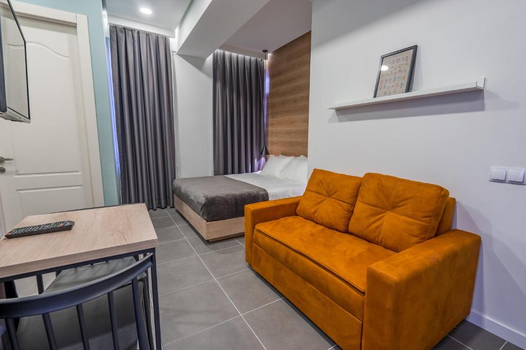Posezení v ubytování 8 Rooms Apartotel On Meidan