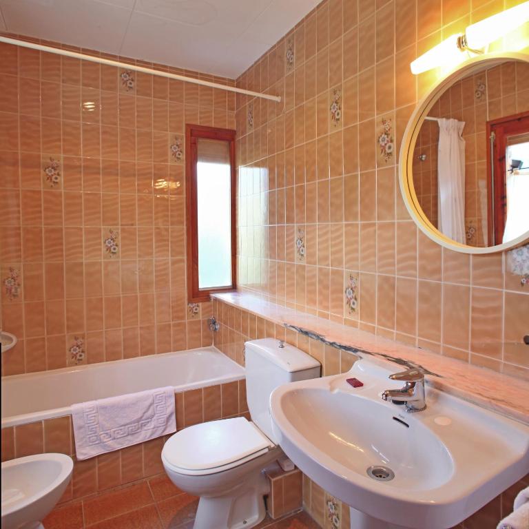 Koupelna v ubytování Hostal Vall d'Àssua