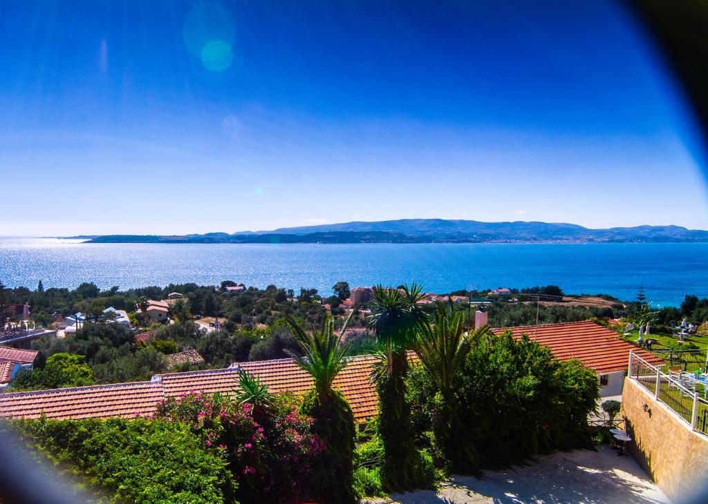 a view of a large body of water at Irilena Studios and Apartments in Lassi