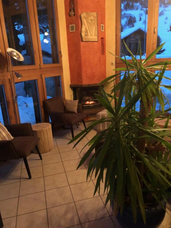 Posezení v ubytování Hotel Grimsel