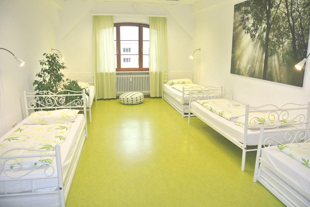 Voodi või voodid majutusasutuse Steffis Hostel Heidelberg toas