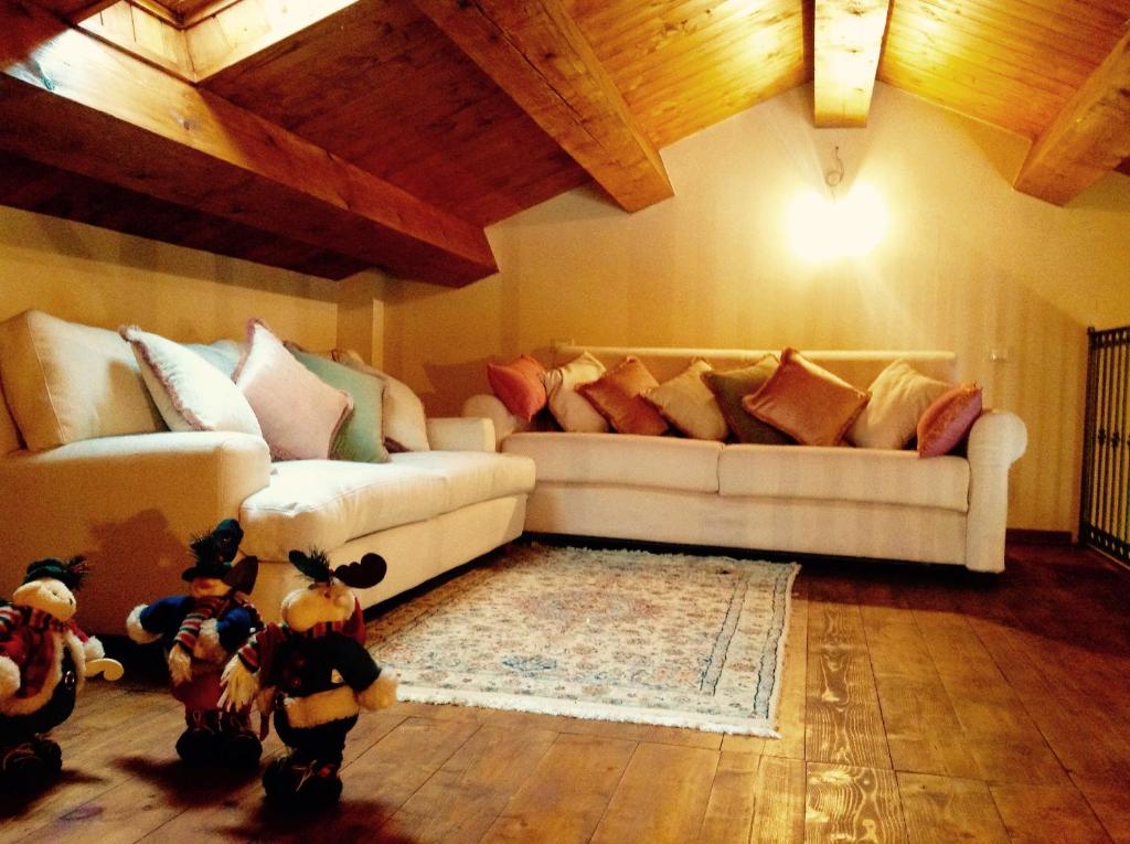 A seating area at Bed&breakfast La Badia