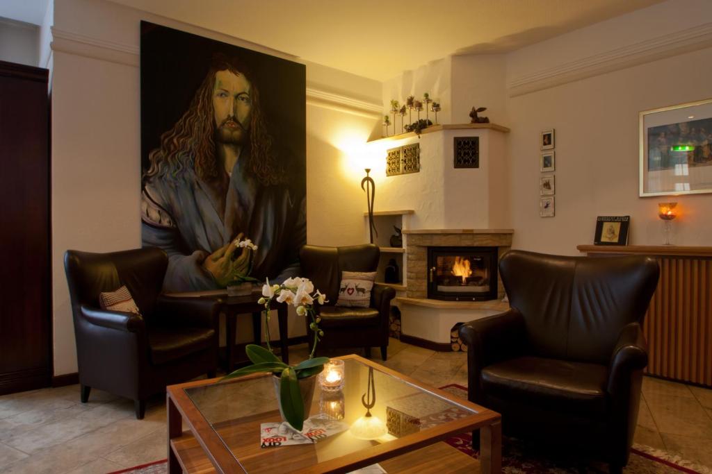 Posezení v ubytování Dürer-Hotel