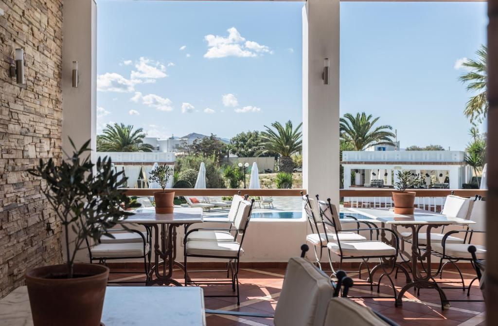 Balkón nebo terasa v ubytování Porto Naxos