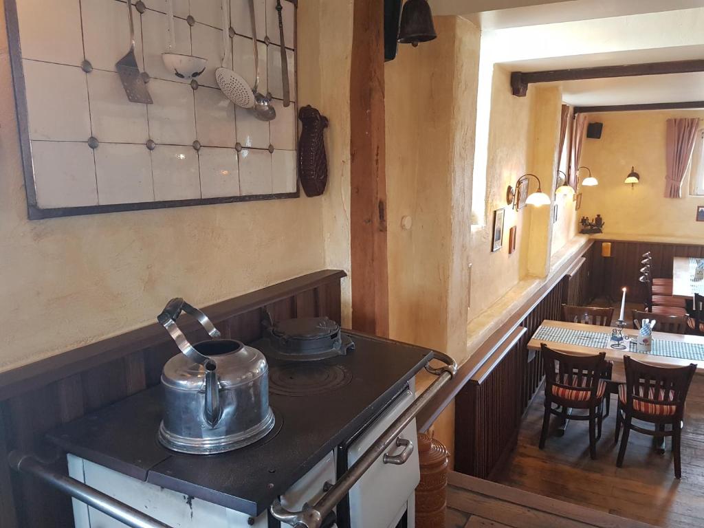 Posezení v ubytování Alt Enginger Mühle