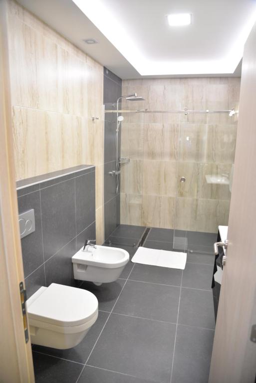 Koupelna v ubytování Hotel Prezident