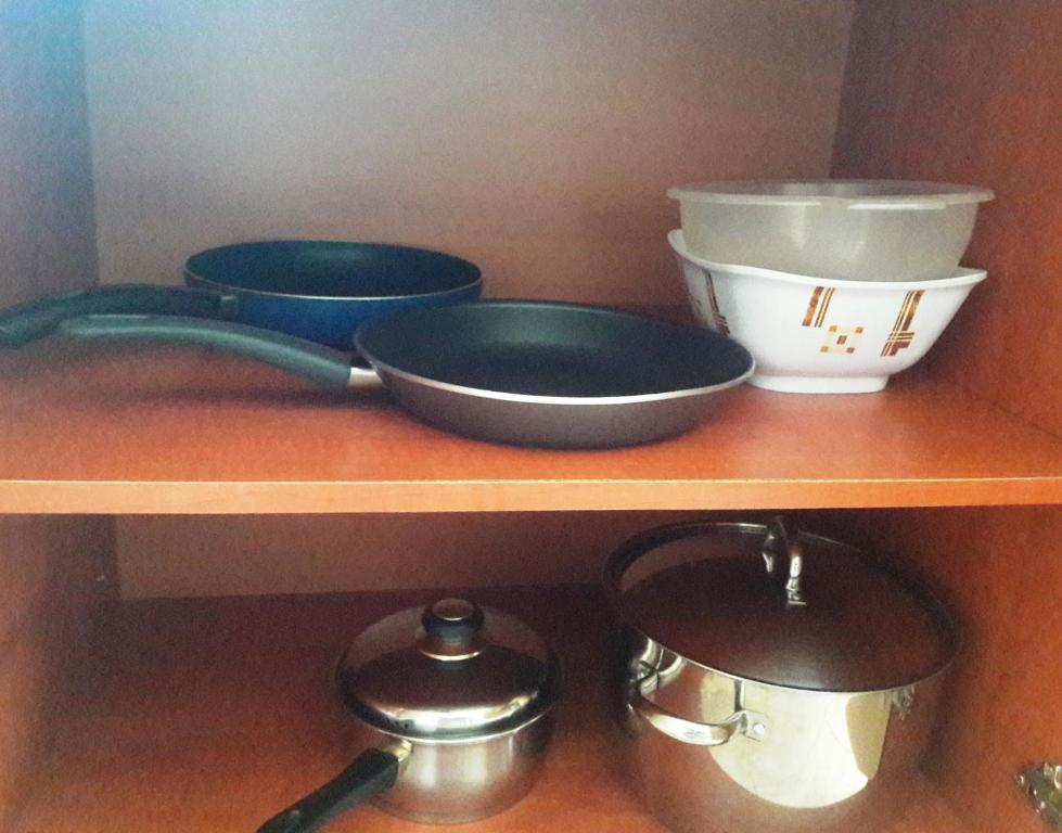 Kuchyň nebo kuchyňský kout v ubytování Villa Eleni