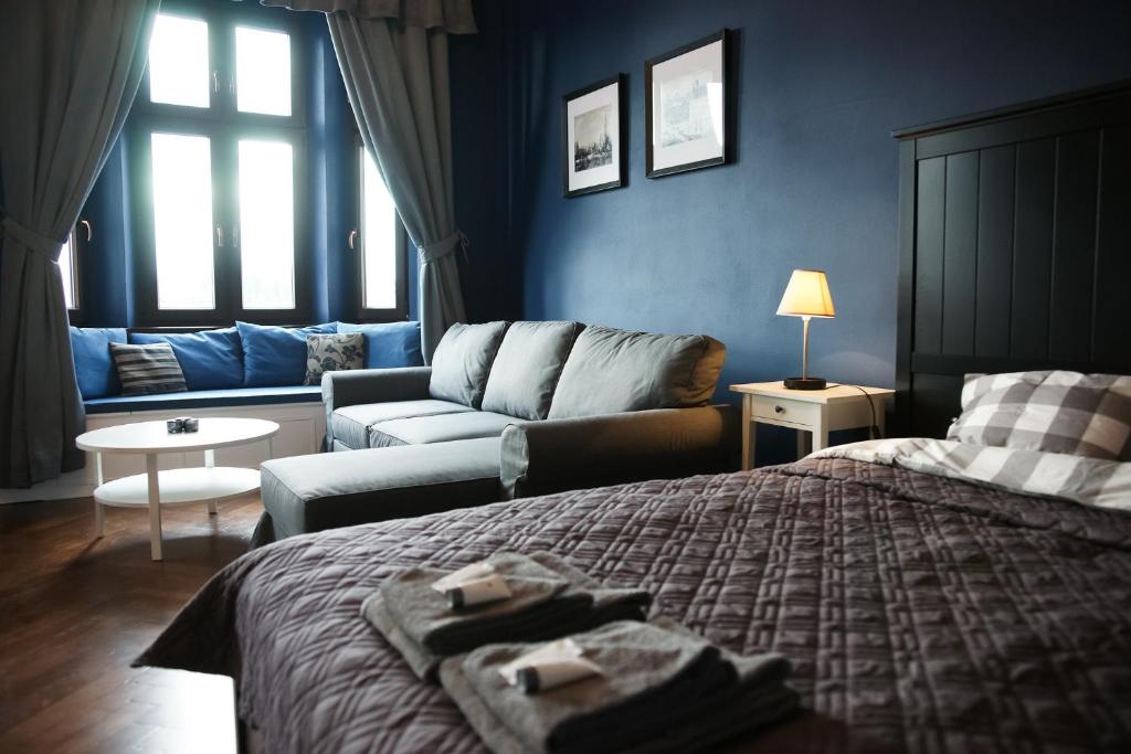 Posteľ alebo postele v izbe v ubytovaní Wilhelmstadt Apartment 90m - PARKING