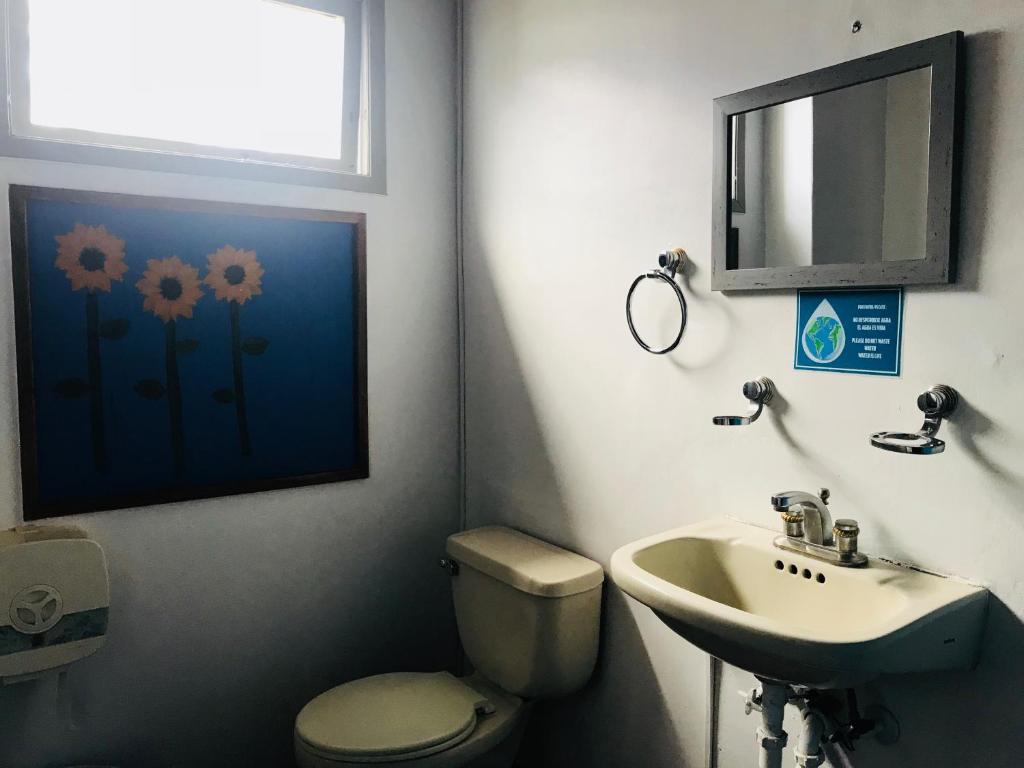 Koupelna v ubytování Hostal Posada del Maple