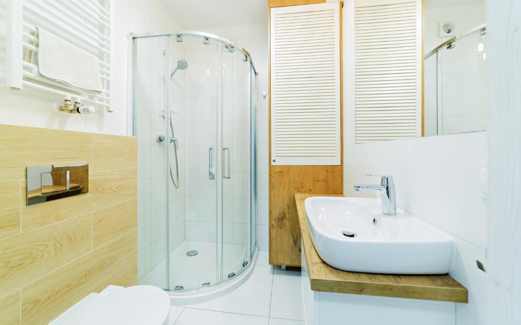 Kúpeľňa v ubytovaní Apartamenty Sun & Snow Residence Karpacz