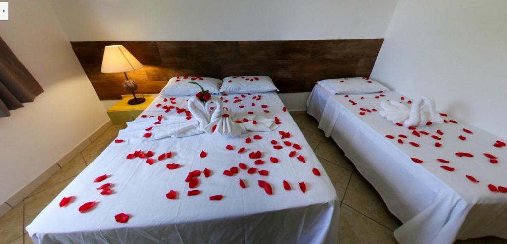 Cama ou camas em um quarto em Hotel Pousada Delplata