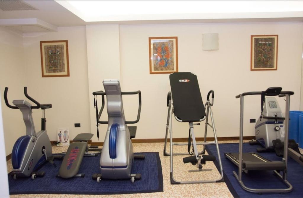 Fitness centrum a/nebo fitness zařízení v ubytování Hotel Piroga Padova