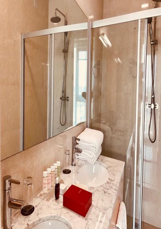 Koupelna v ubytování Pefaco Hotel Maya Maya