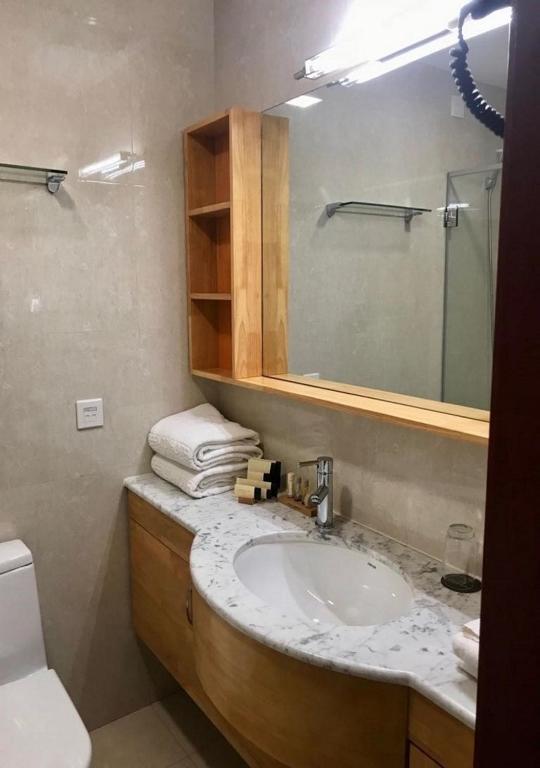 Koupelna v ubytování Pefaco Hotel Maya Maya