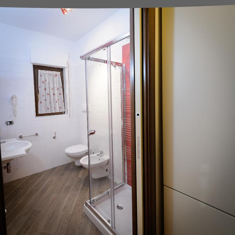 Koupelna v ubytování B&B Le Gemme