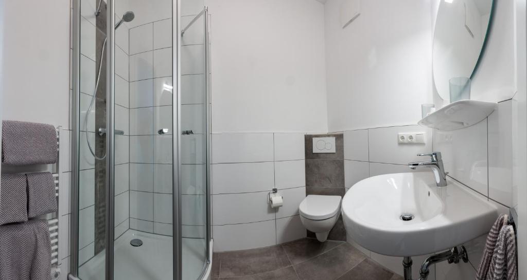 Koupelna v ubytování Hotel Zur Alten Börse