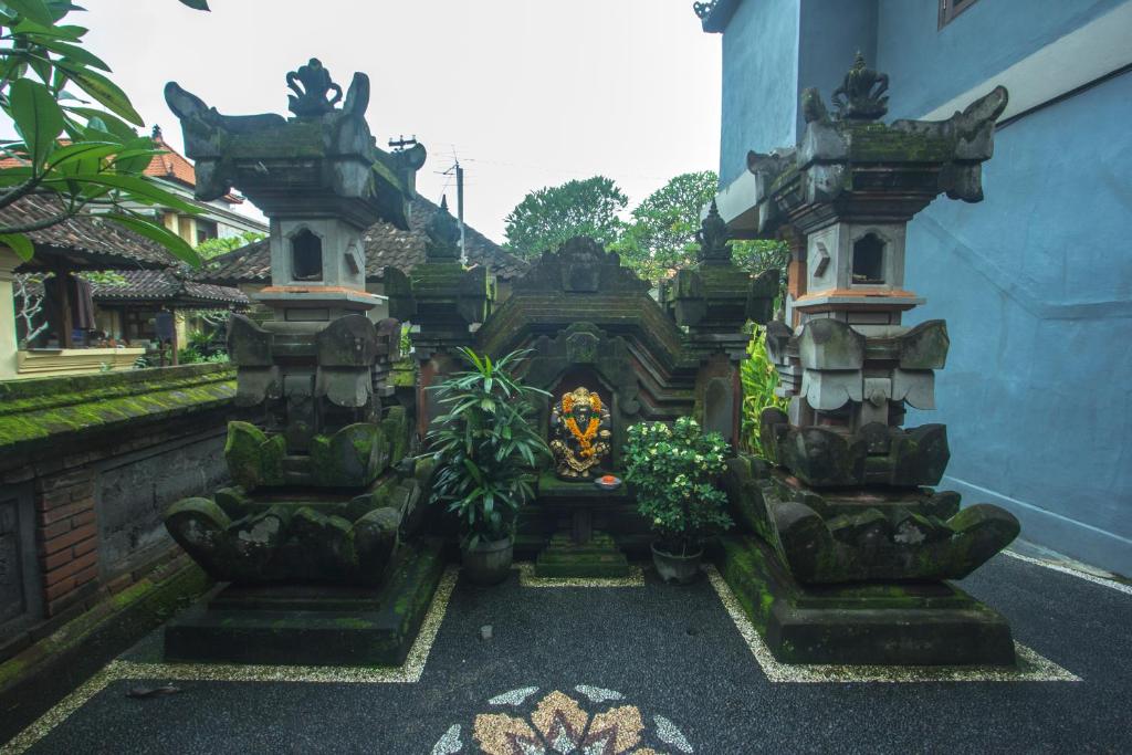 Zahrada ubytování Jepun Bali Ubud Homestay