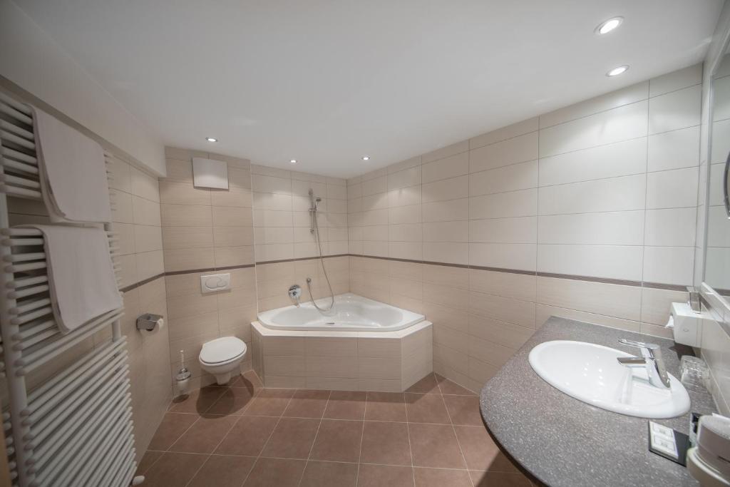 Koupelna v ubytování Hotel Albona