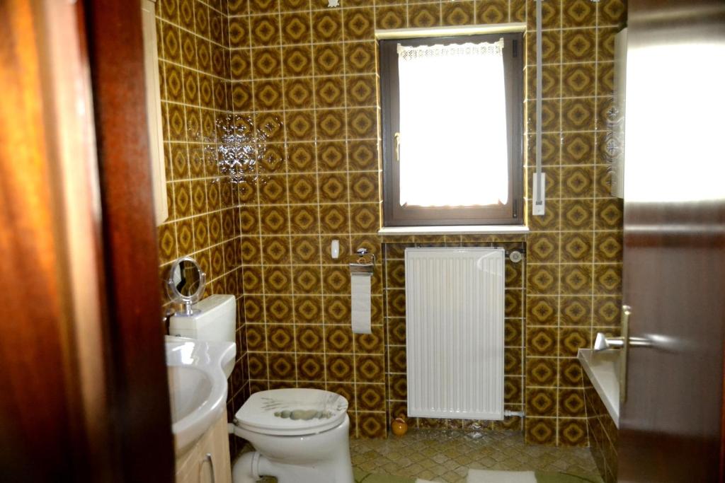 Koupelna v ubytování Haus Moser