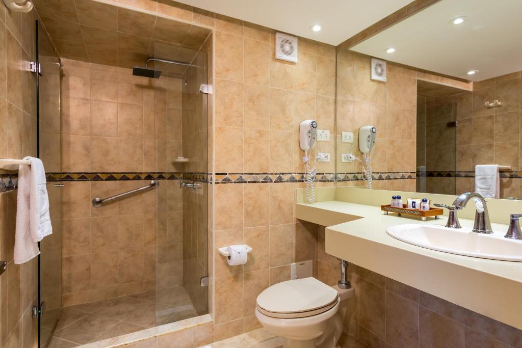 Koupelna v ubytování Hotel Dann Cartagena