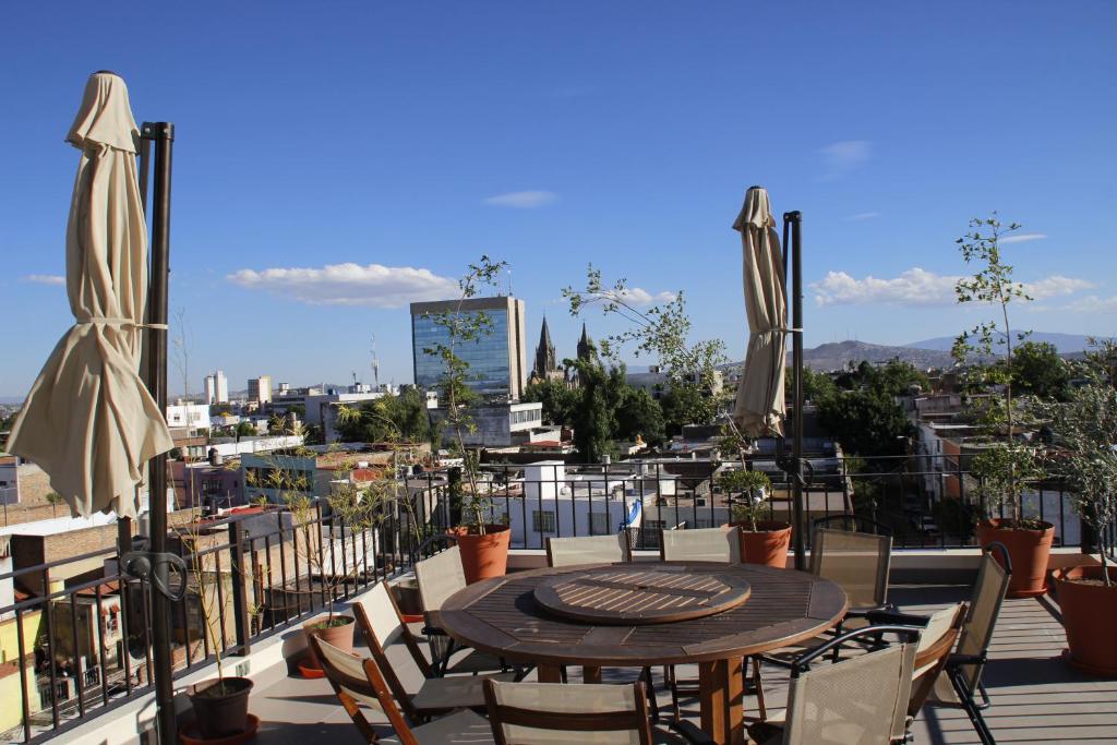 Balkón nebo terasa v ubytování Suites Chapultepec