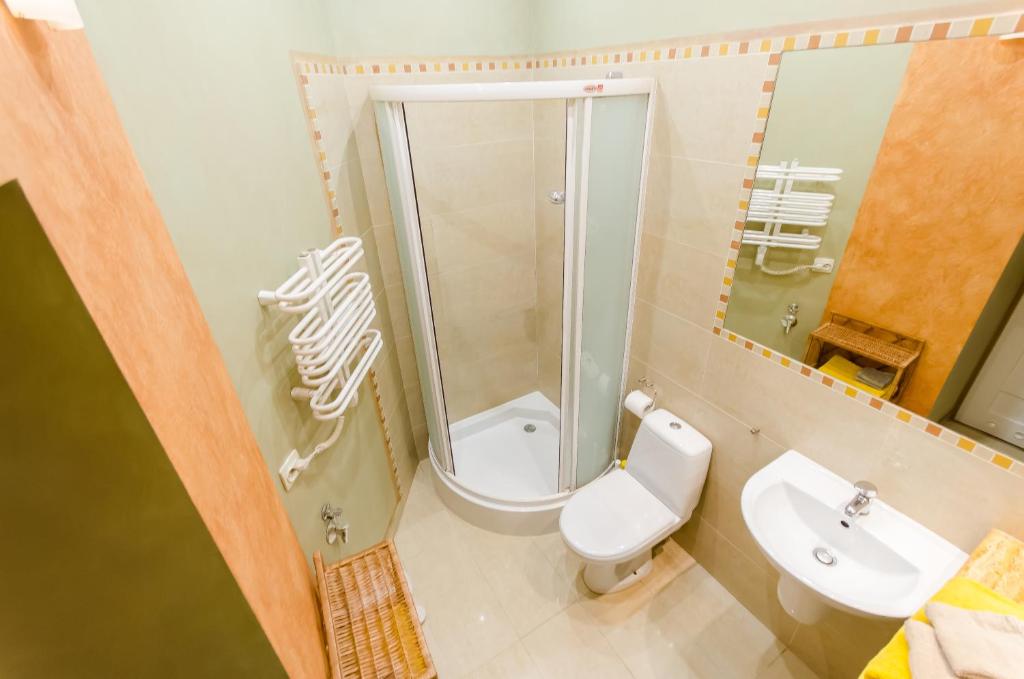 Kúpeľňa v ubytovaní Central Krak Apartments - studios