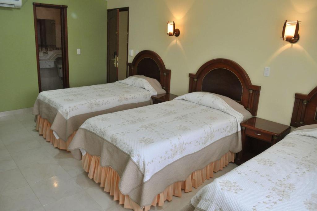 Postel nebo postele na pokoji v ubytování Hotel el Caimito