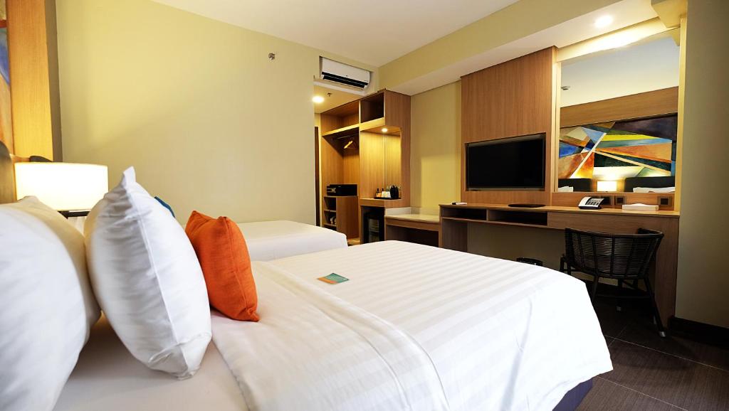 Postel nebo postele na pokoji v ubytování Altabriza Resort Boracay