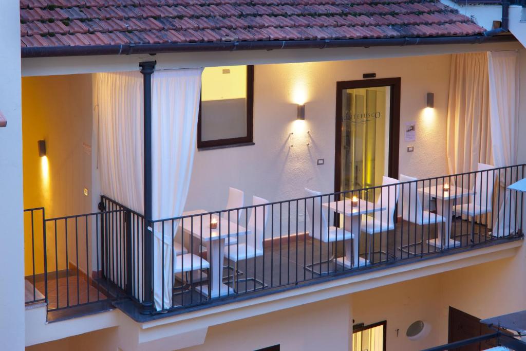 Balkón nebo terasa v ubytování Palazzo Montefusco