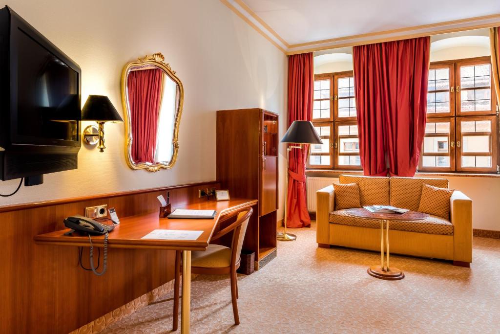 TV o dispositivi per l'intrattenimento presso Romantik Hotel Bülow Residenz