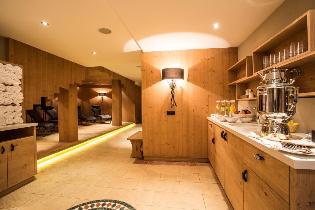 Kuchyň nebo kuchyňský kout v ubytování Hotel Valentin