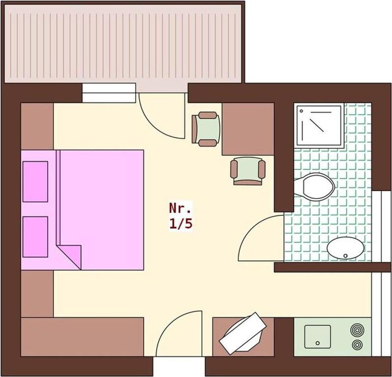 Plán poschodí v ubytovaní Appartementhaus Lafenthaler mit kostenlosem Eintritt in Alpentherme