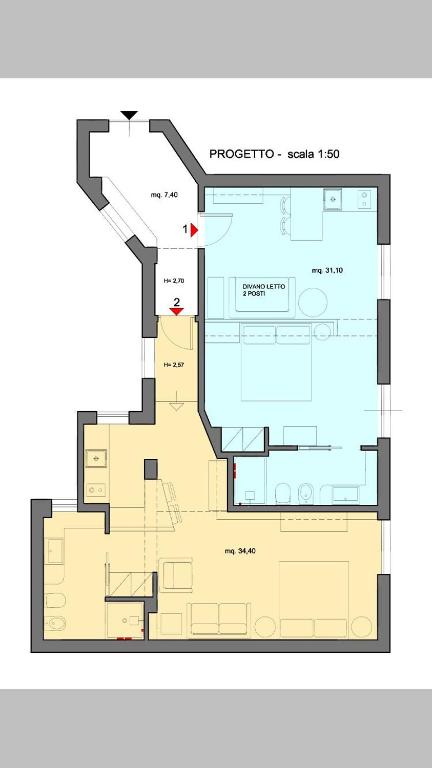 The floor plan of Ci'Cala House