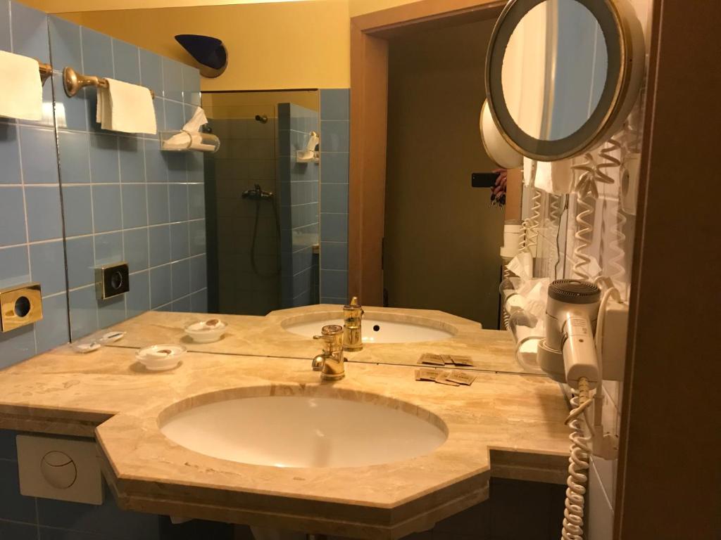 Koupelna v ubytování Hotel Podzamcze