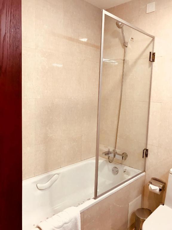 Koupelna v ubytování Pefaco Hotel Maya Maya